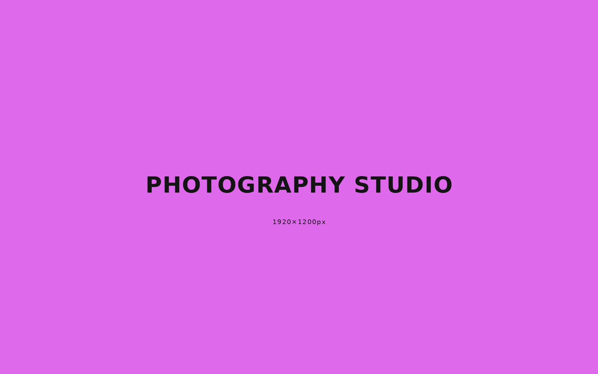 Photography studio