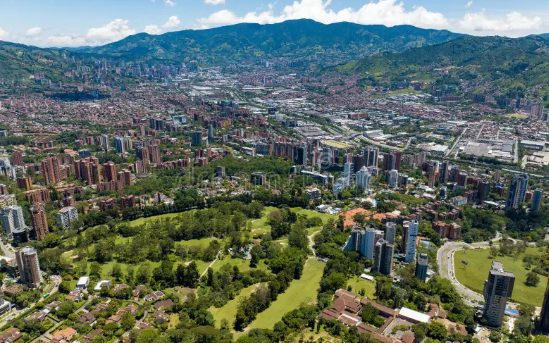 Medellín aerial view
